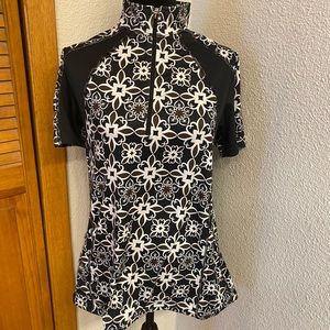 Kerrits vented short sleeve riding shirt, ladies large